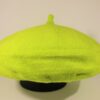 Beret bawełniany neon green