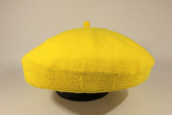 Beret bawełniany Neon Yellow